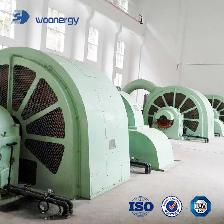 100kw-50mw ペルトンタービン発電機 ステンレス 鋳鉄 F 絶縁 空気/油冷却 6-10kV 定電圧