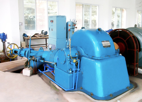 定電圧220V~11000Vの5t~20tの水力発電機