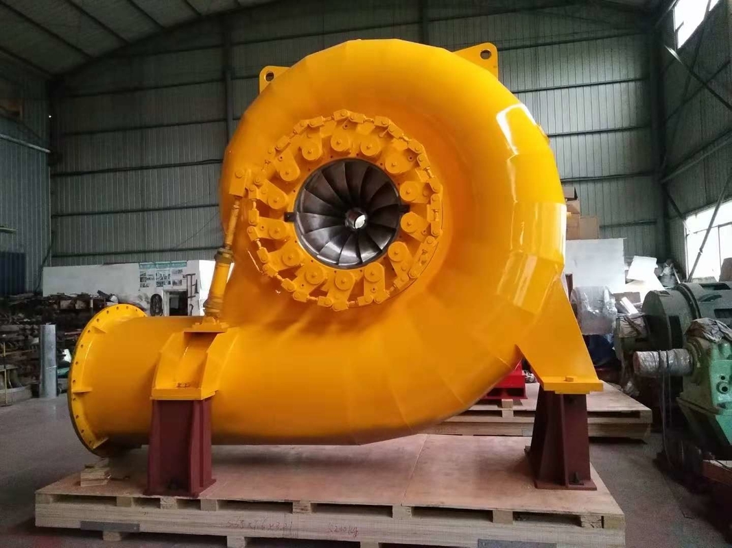 水力タービン発電機 300KW-20MW 電力出力 ブラシレス刺激 垂直設置 300-3000rpm 速度