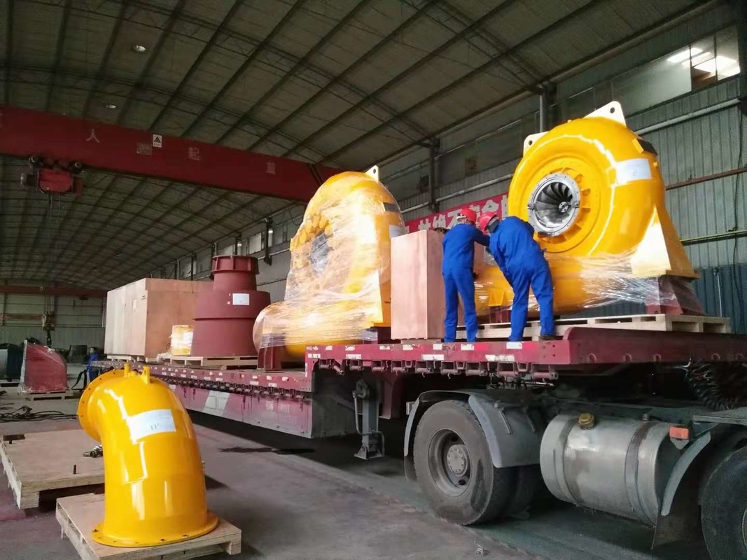 水力タービン発電機 300KW-20MW 電力出力 ブラシレス刺激 垂直設置 300-3000rpm 速度