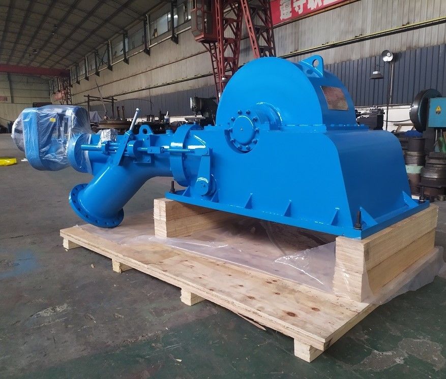 2000-10000kg Turgo Turbine Generator designed for Flow Rate 109 cubic meters per second Power Range 500 kilowatt to 70 megawatt energy production
