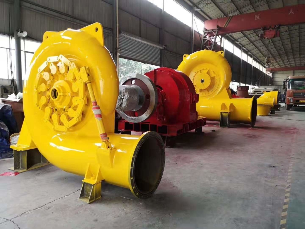 自動制御モード フランシスタービン発電機 450-1000RPM 20m-300M 定位電源 垂直/水平