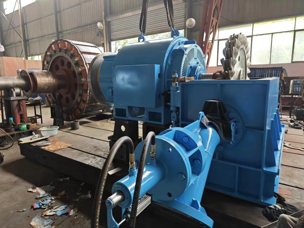 500KW〜10MWの水力タービン発電機 異なる水頭高度で450〜1000rpmで動作する