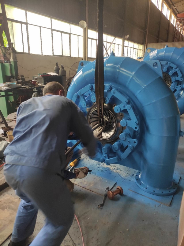 高頭水タービン RPM 450-1000rpmで水頭5m-500m