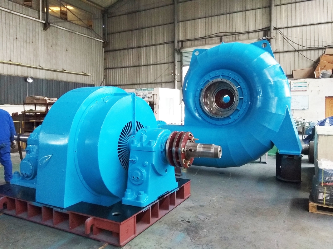 450-1000rpm 20mw 容量 カプランタービン発電機 50HZ/60HZ 鉄鋼と不鋼鋼