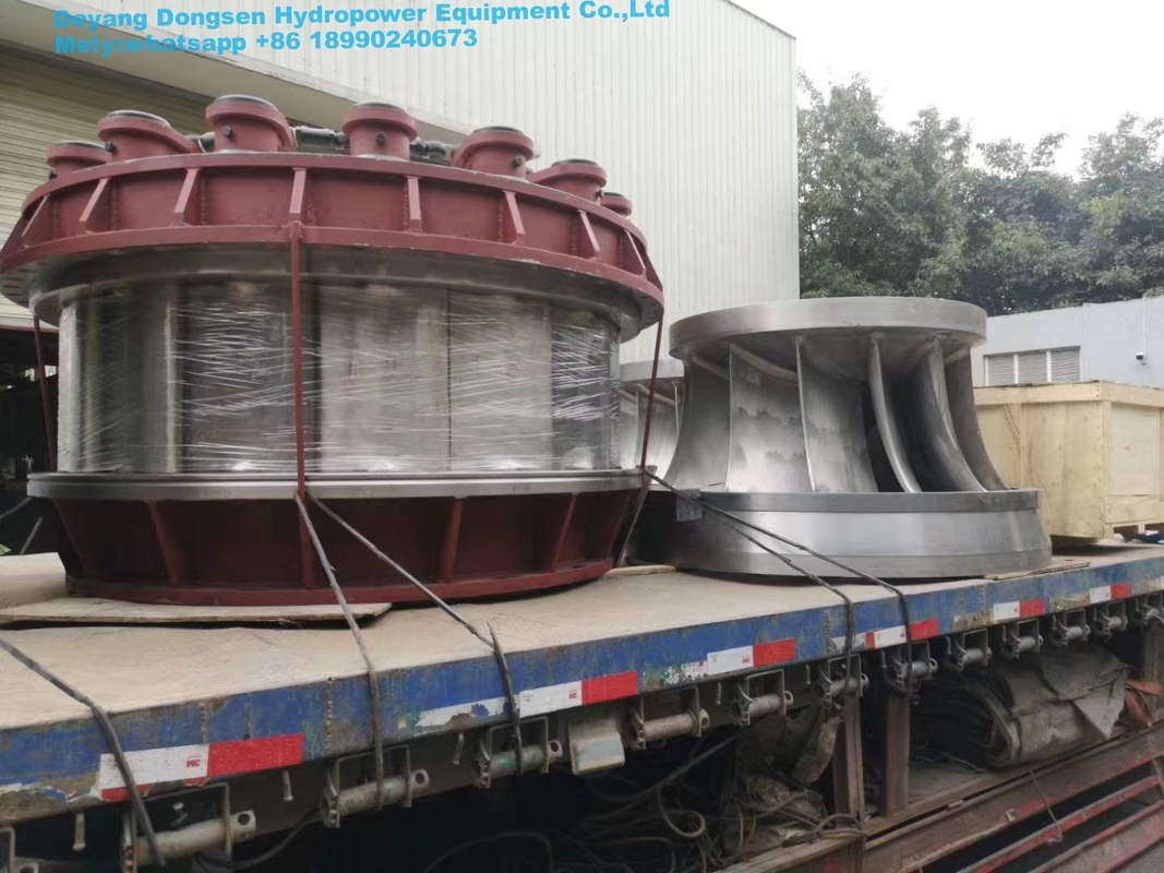 容量 200kw-20mwの高頭水タービン 5m-500mの水頭から動作する 450-1000rpmで