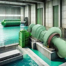 効率水タービン発電機 自動制御 - 水平式設置 - カスタマイズ可能な色