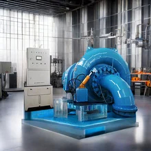 発電のためのスタッドレスタイヤと鋼のフランシスタービン発電機