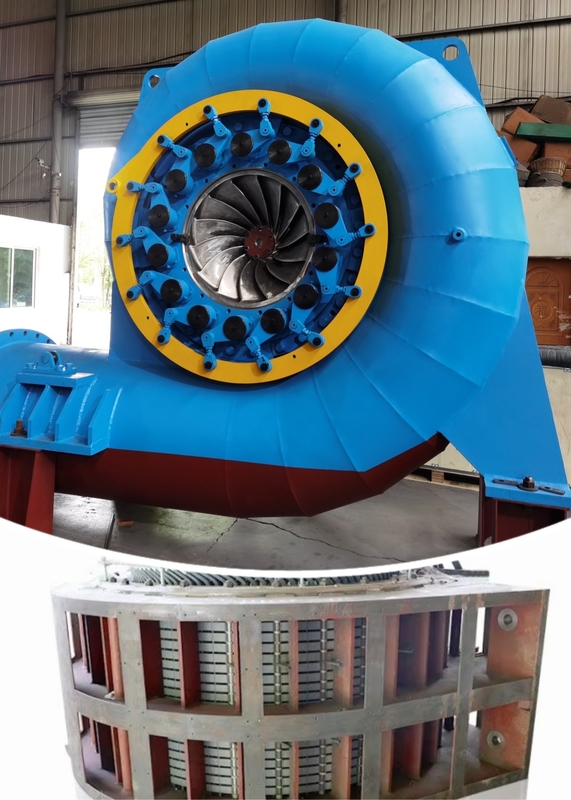 ウォーターヘッド 20m-200m フランシス 水力タービン発電機 88-96%の効率と性能