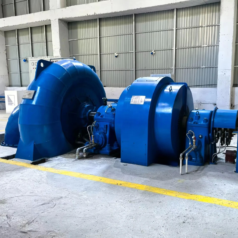 20~300Mの低水頭のための固定 450-1000RPM垂直フランシスタービン発電機
