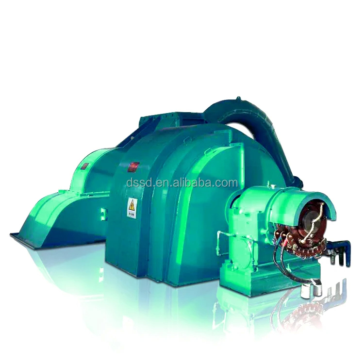 水力発電所用ヘッドペルトンタービン 容量5〜50t 定数周波数50/60Hz ブッシュレスまたはタイリスター興奮モード