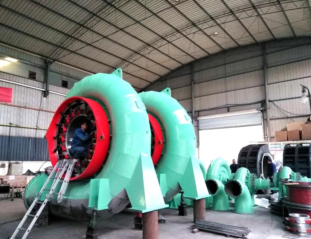 300kw-20mw フランシス 水力タービン発電機 特定ヘッド 50HZ/60HZ 周波数でカスタマイズ可能な容量