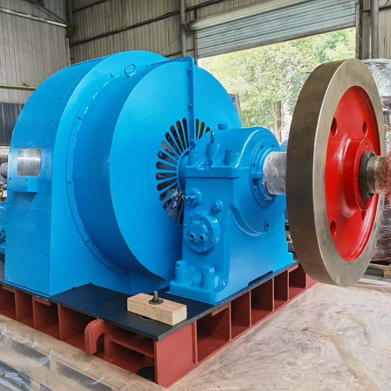 PLC制御システム 水タービン発電機 1000 KW 電力出力 エネルギー生産のための空気/水冷却