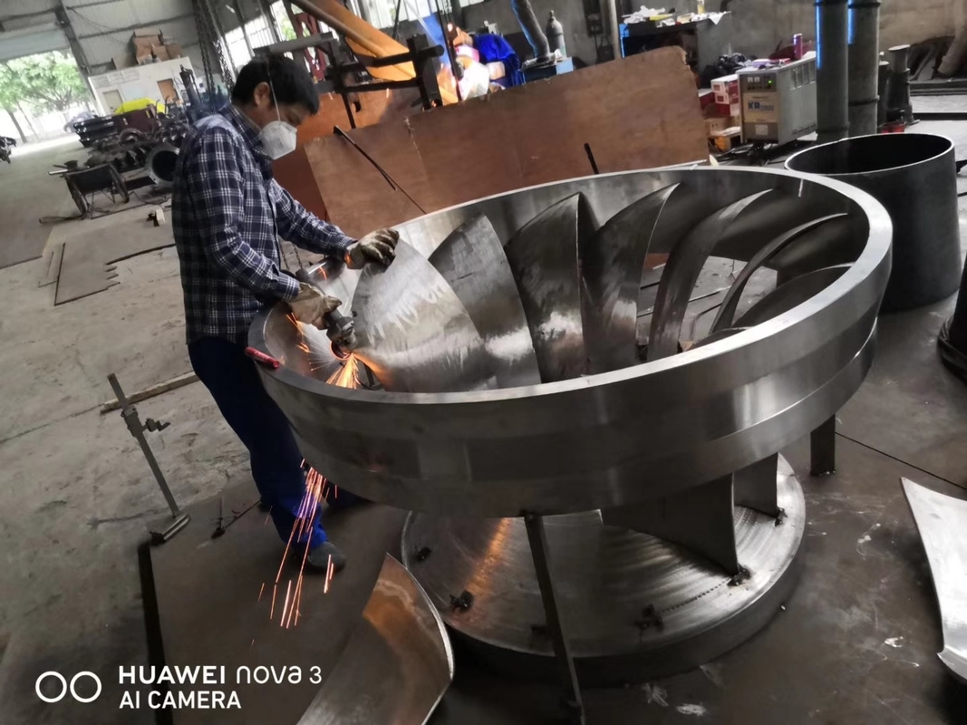 環境に優しい持続可能なエネルギー生産のためのステンレス鋼水力タービンランナー直径0.5 10メートル