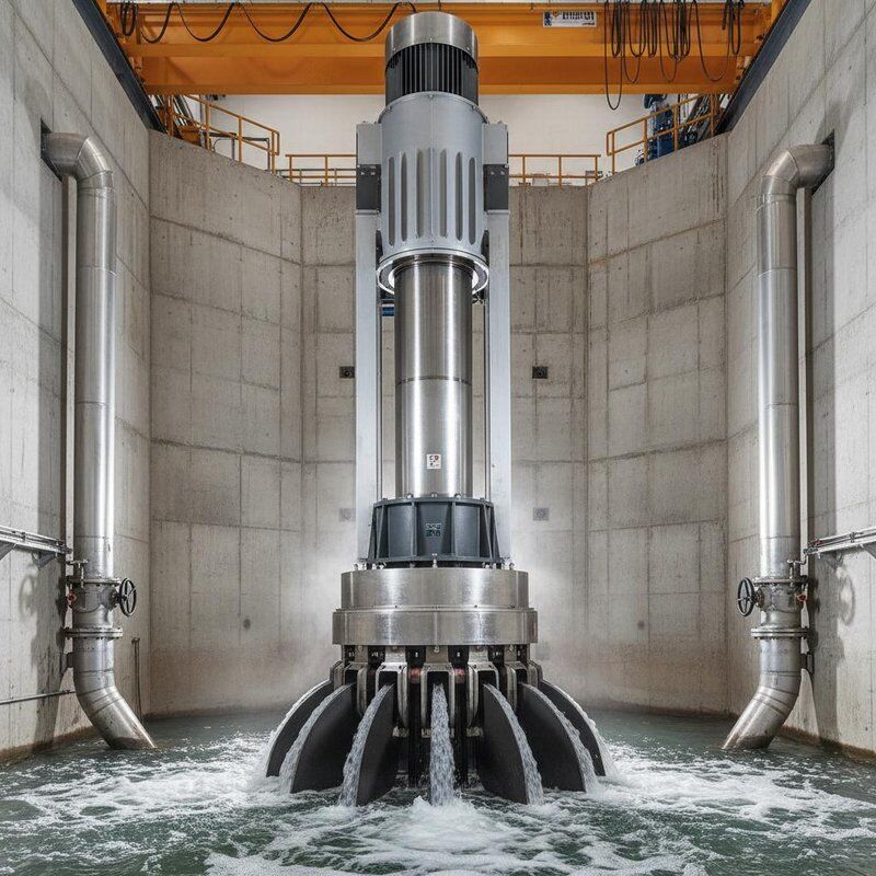 100KWから1000KWのステンレス鋼または高強度合金 トルゴタービン発電機 水力発電のための垂直装置