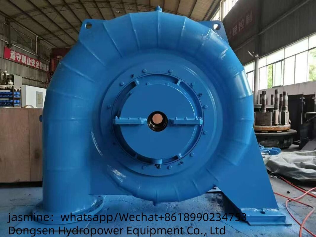150RPM 1000RPM フランシス 水力タービン発電機 支持流量 3.21〜14.9 M3s 持続可能なエネルギー生産