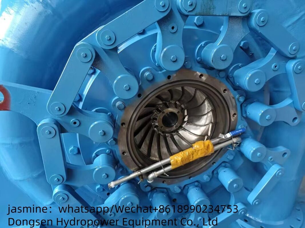 150RPM 1000RPM フランシス 水力タービン発電機 支持流量 3.21〜14.9 M3s 持続可能なエネルギー生産