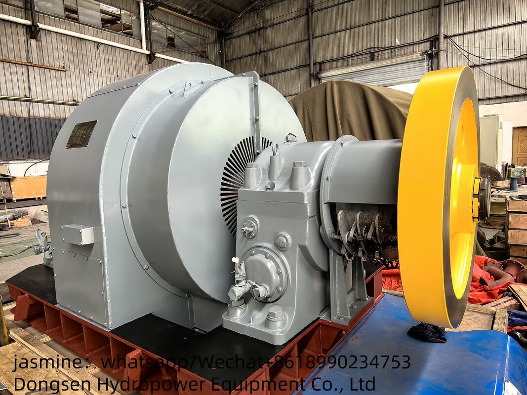 流量3.21〜14.9 M3s フランシスタービン発電機 電力容量300KW~8000KW 評価効率90%~96%