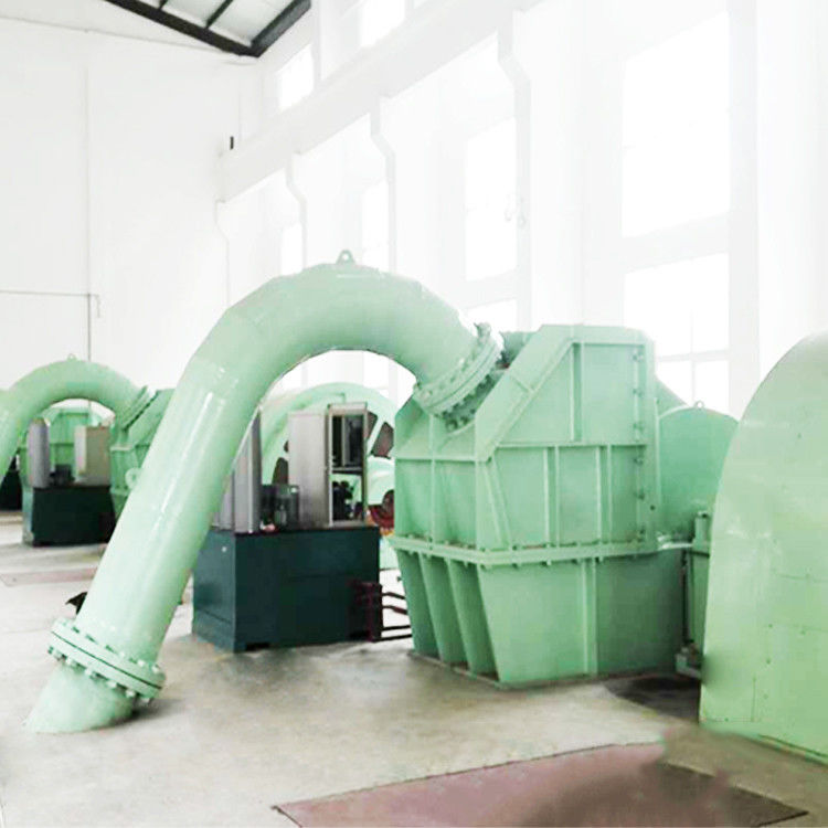 水力発電のペルトンタービン発電機 600RPMで発電のための高頭性能と設計頭 100mから700m