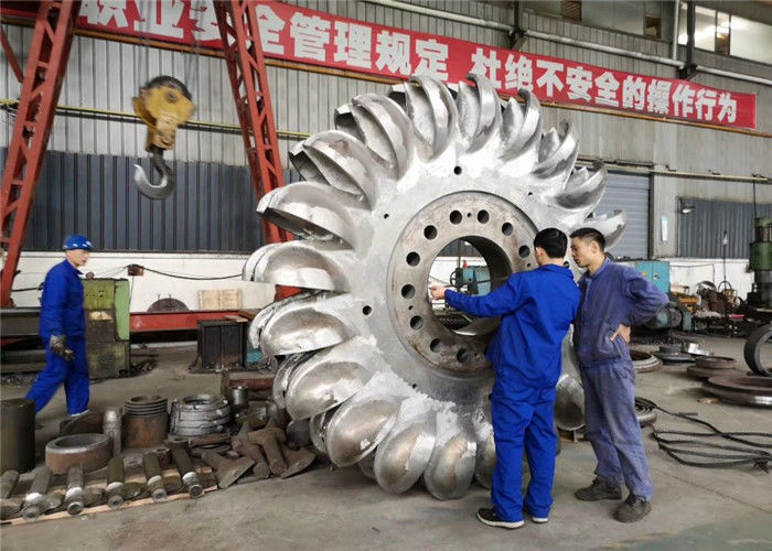 直径200mm ペルトンホイールタービン発電機 変速 水力発電所のエネルギー抽出を最大化するために設計