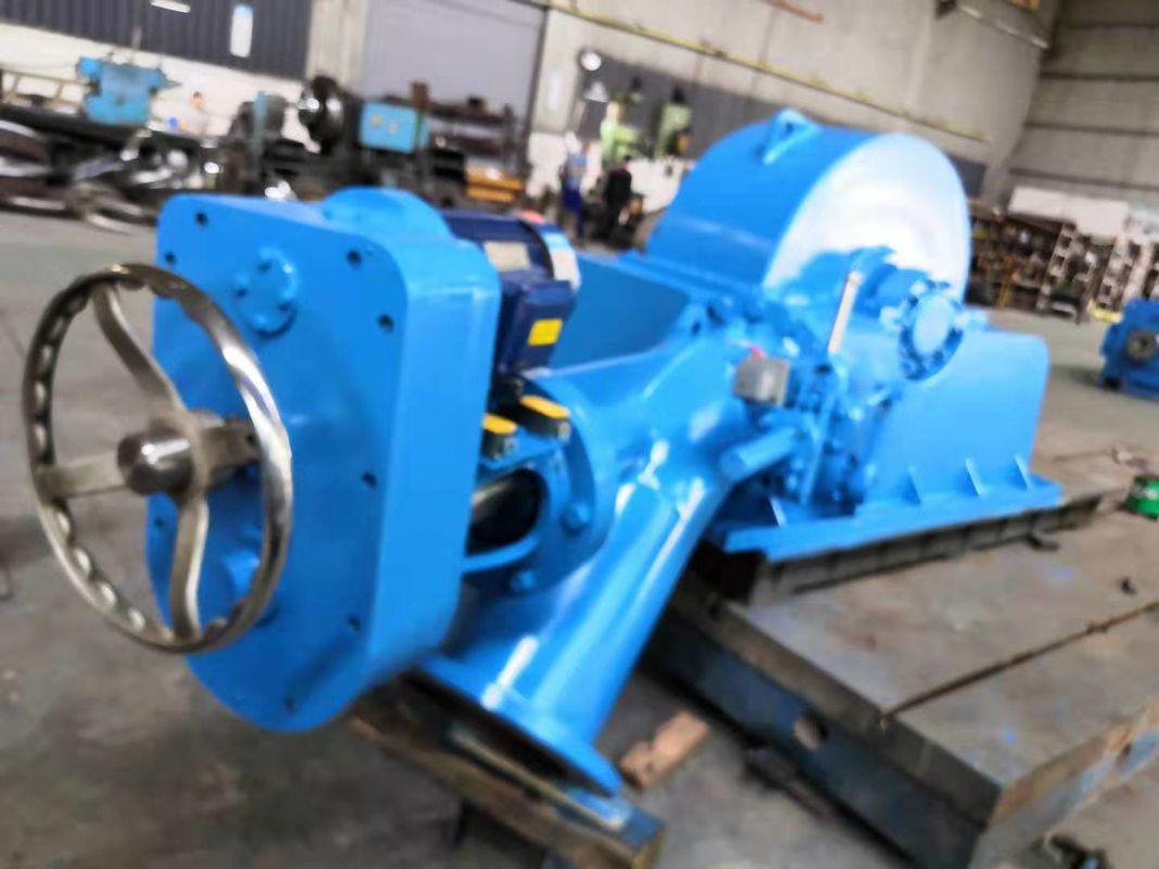 直径350～400mmターゴ水車発電機（同期オルタネーター搭載、青色またはカスタム仕様、電力ソリューションに適しています）