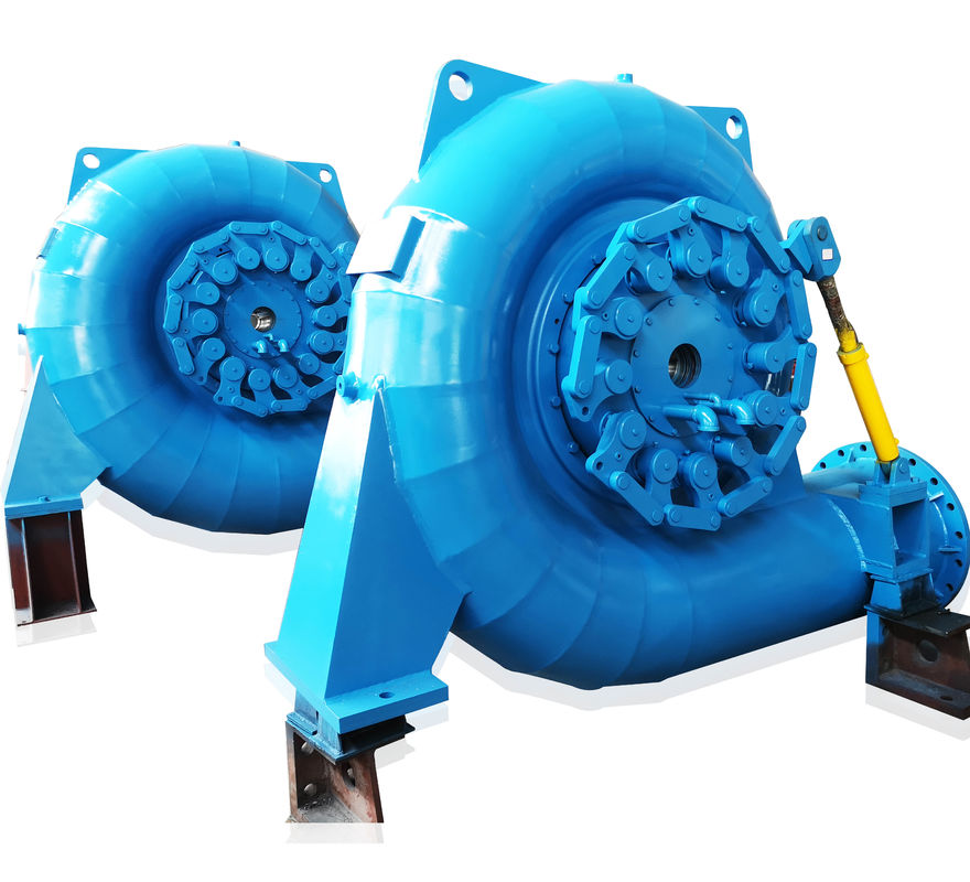 150RPM 1000RPM フランシス 水力タービン発電機 支持流量 3.21〜14.9 M3s 持続可能なエネルギー生産