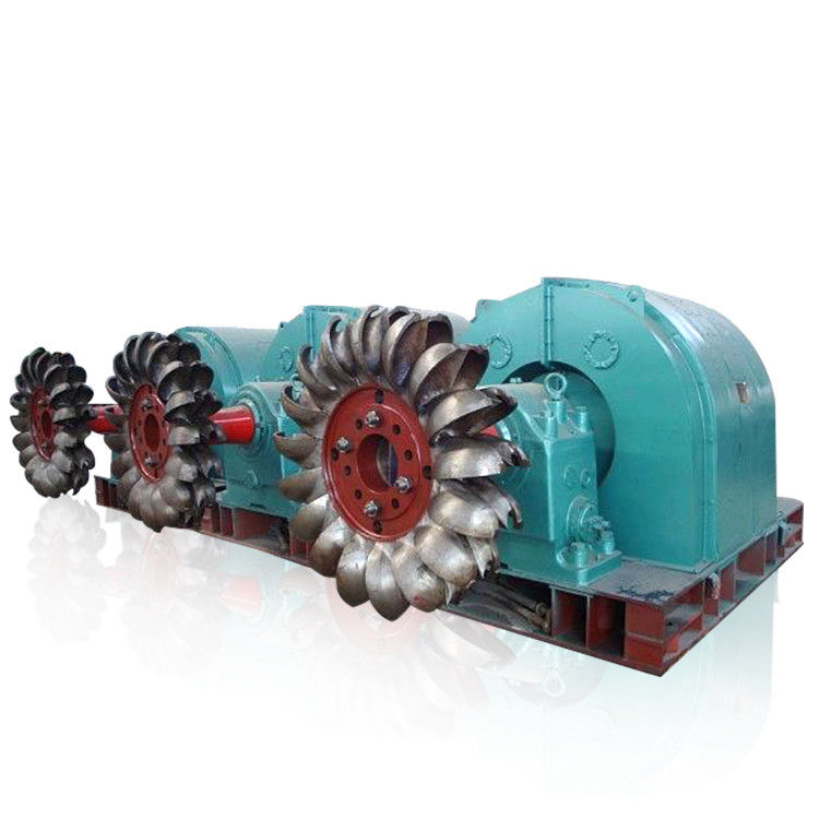 高いヘッド 100m から 2000m のペルトン タービン発電機の定格電圧 6-10kV 水力エネルギー生産のために顧客設計されました