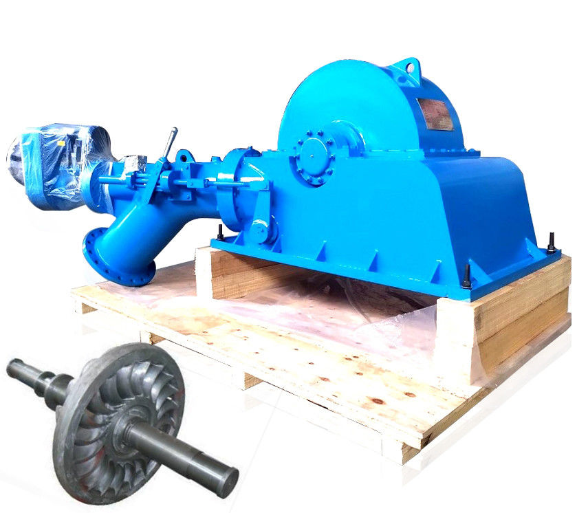 Turgo Turbine Generator with 220/380V Voltage Carbon Steel Volute and Synchronous Alternator for Hydroelectric Power