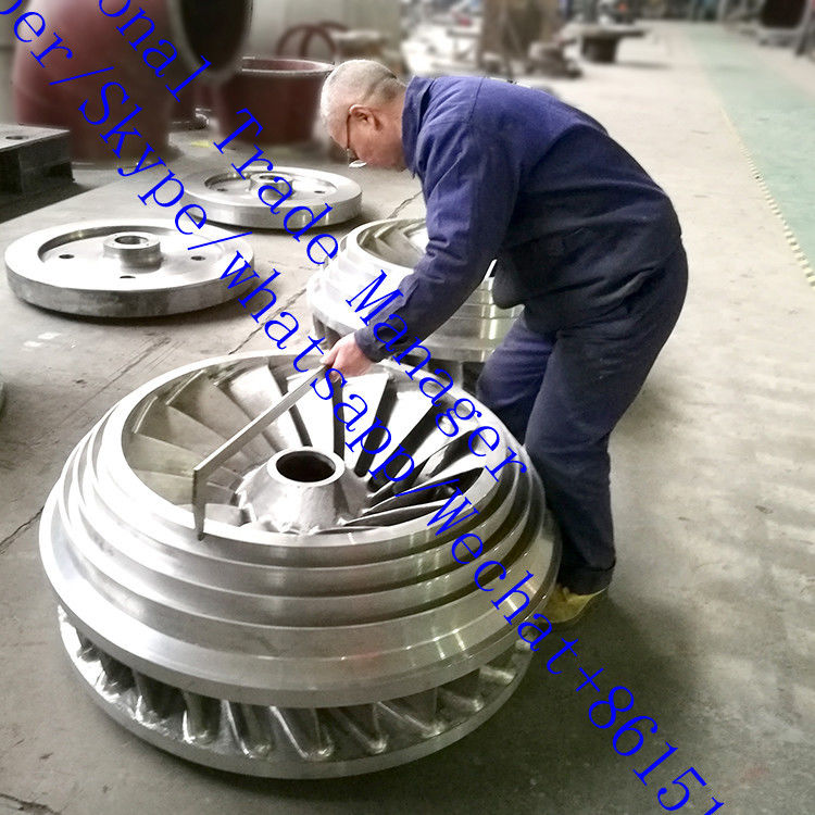 150RPM 1000RPM フランシス 水力タービン発電機 支持流量 3.21〜14.9 M3s 持続可能なエネルギー生産
