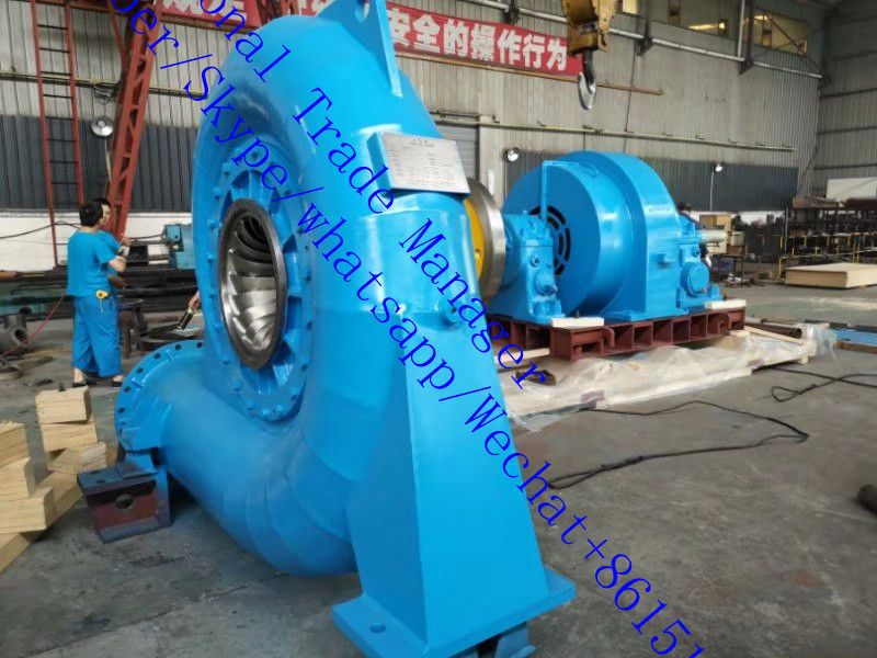 150RPM 1000RPM フランシス 水力タービン発電機 支持流量 3.21〜14.9 M3s 持続可能なエネルギー生産