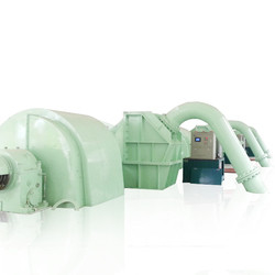 水力発電所用ヘッドペルトンタービン 容量5〜50t 定数周波数50/60Hz ブッシュレスまたはタイリスター興奮モード