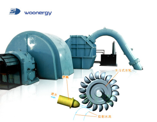 500KW Peltonのタービン発電機400Vへの川力のための10500V