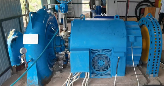 水頭 5m-500m 水力タービン発電機 鋼材と容量 200kw-20mw