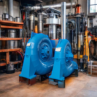 自動制御 スタッドレスタイヤランナー付きのフランシスタービン発電機 450-1000RPM