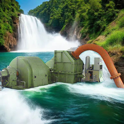 効率 ペルトン 水力タービン発電機 6-10kV 鋳鉄/不鋼 500-3000r/min IP54