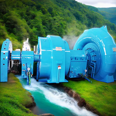 自動制御 スタッドレスタイヤランナー付きのフランシス水タービン発電機