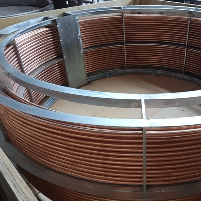 10 GPM 流量 ASME 認定 シェルとチューブ 熱交換器 20 フィート チューブ 長さと 400 ° F 温度評価