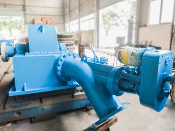 倍は水力発電所で使用されるTurgoのタービン発電機をノズルを通して出す