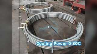 オイルクーラー 0-80C 最大熱放散 10-100 Kg