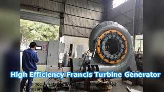 高効率フランシス水車発電機 300KW ～ 20MW