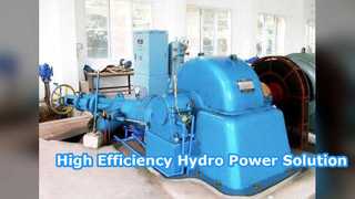 水力発電用の効率的な Turgo タービン発電機