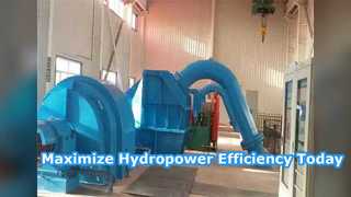 水力発電用高効率ペルトンタービン発電機