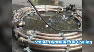 油圧オイルクーラー 10-500 CSt OEM 右